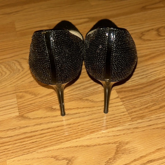 Jimmy Choo Pumps Women’s Size 8.5 in Black Glitter - Picture 3 of 6